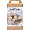 Set hobby per la creazione di candele Creativ Company, candela di soia a bolle, beige, azzurro, crema, 1 scatola