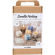 Set hobby per la creazione di candele Creativ Company, candela di soia a bolle, beige, azzurro, crema, 1 scatola