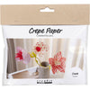Mini set hobby Creative Company carta crespa, fiori, colori pastello, 1 scatola