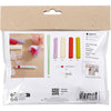 Mini set hobby Creative Company carta crespa, fiori, colori pastello, 1 scatola