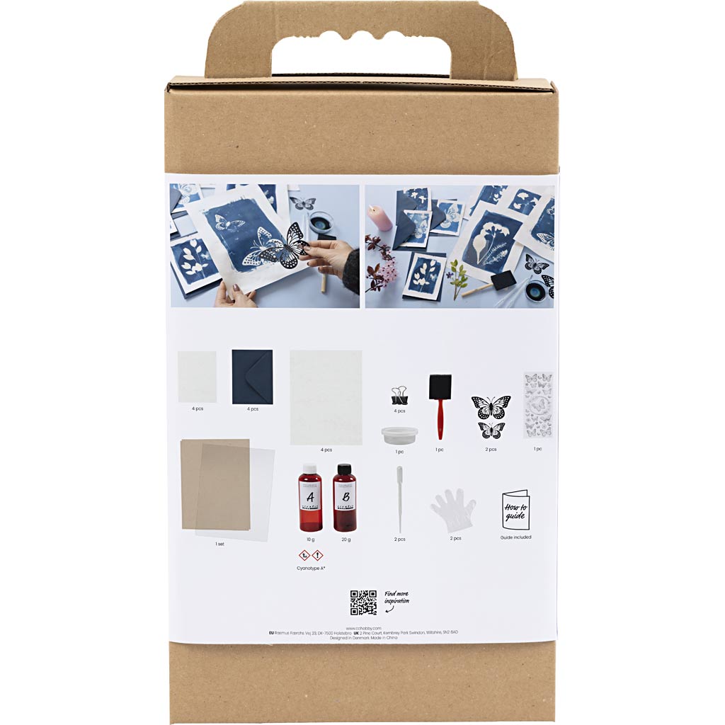 Set hobby Creative Company, cianotipia, blu, 1 scatola
