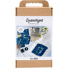 Set hobby Creative Company, cianotipia, tessuto, blu, 1 scatola