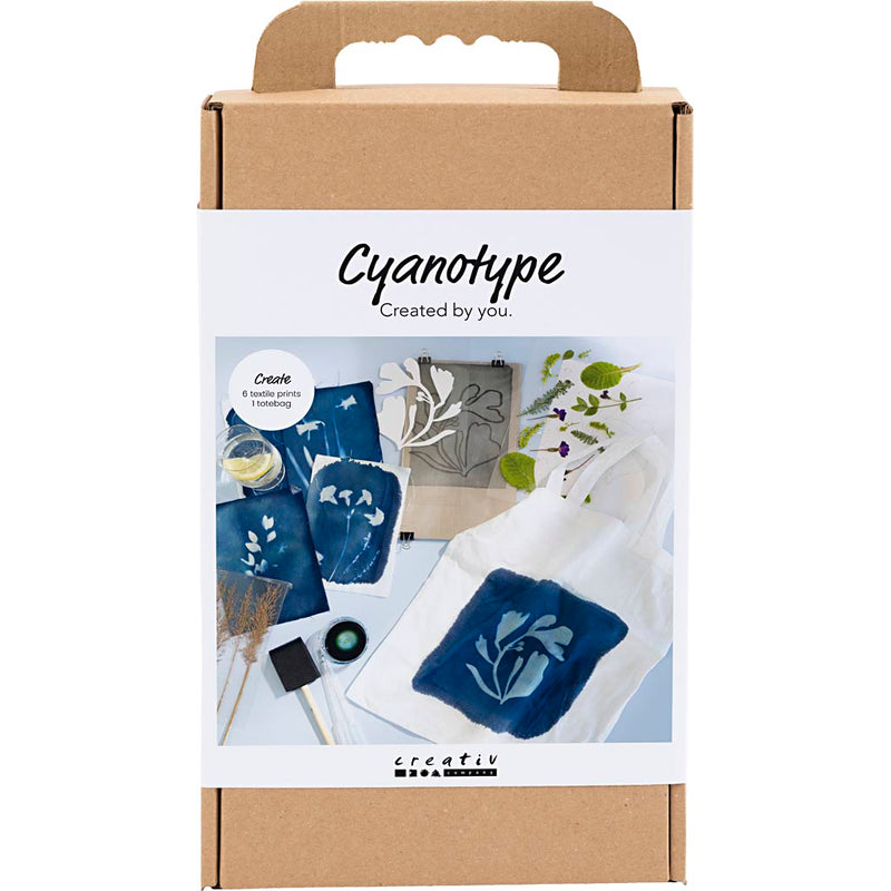 Set hobby Creative Company, cianotipia, tessuto, blu, 1 scatola