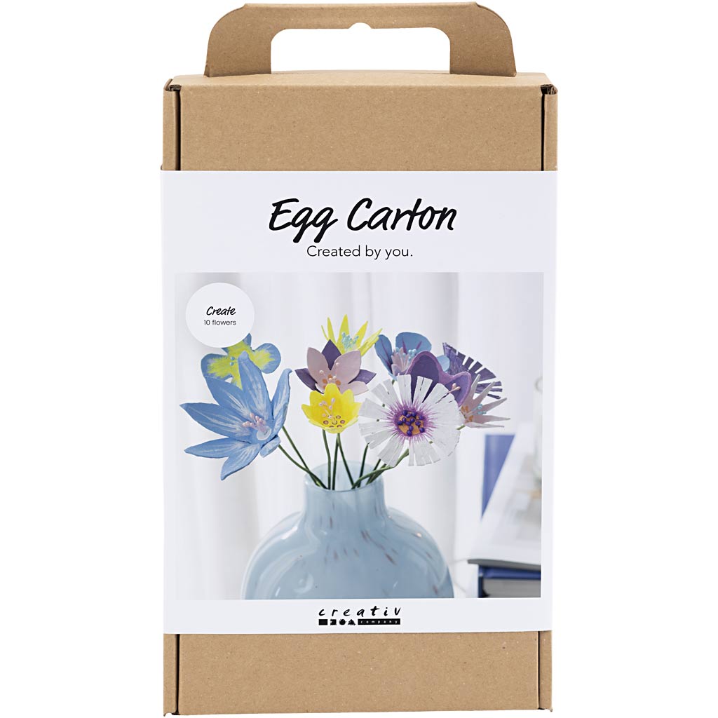 Creativ company http: www.cchobby.nl hobbyset-bloemen-van-eierdozen-pastelkleuren-1-doos