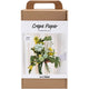 Creativ company maxi hobby set papel crepé, ramo de flores, verde claro, verde oscuro, verde pastel, blanco, 1 caja