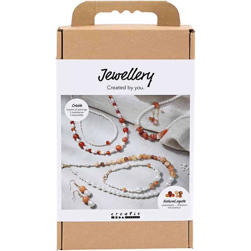 Creativ company https: www.cchobby.nl hobbyset-sieraden-beige-burnt-orange-wit-parelmoer-1-doos