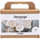 Creativ company mini hobby set decoupage, conchas de mejillón, rosa claro, 1 caja