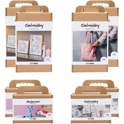 Paquete introductorio de la empresa Creativ, hilo, 8 cajas 1 caja
