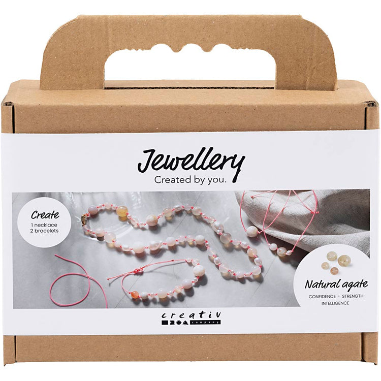 Mini set hobby di Creativ Company, gioielli, collane e braccialetti, rosa, 1 scatola