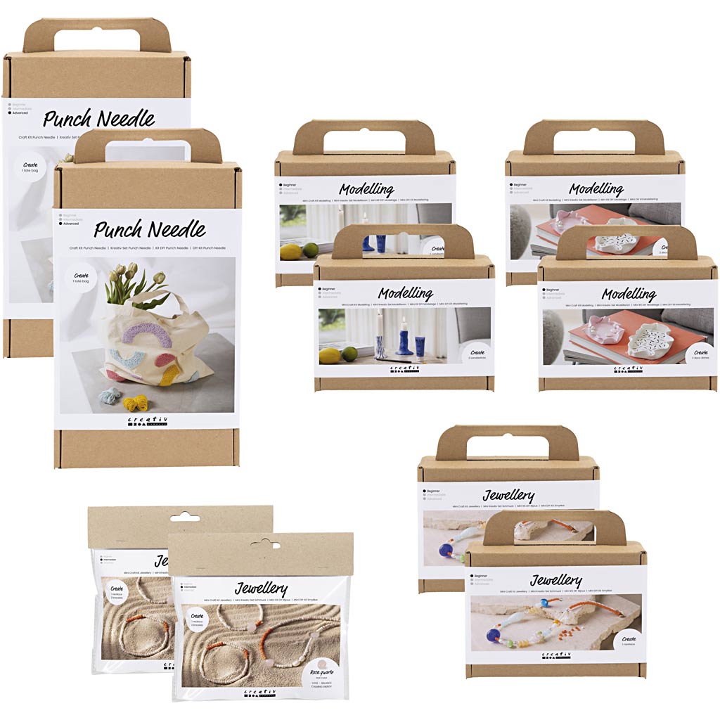 Paquete introductorio de la empresa Creativ, proyectos de verano para adultos, 10 cajas 1 caja