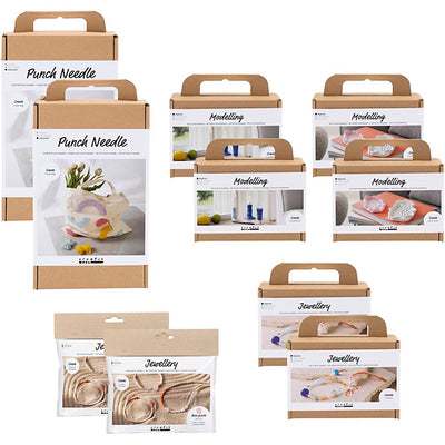 Paquete introductorio de la empresa Creativ, proyectos de verano para adultos, 10 cajas 1 caja
