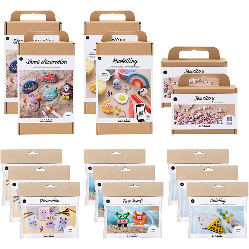 Pacchetto presentazione azienda Creativ, progetti estivi per bambini, 15 box 1 box