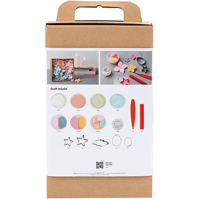 Creativ company hobby set modelado, flores, colores pastel, 1 caja
