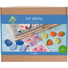 Set gruppo saponetta Creativ Company, 2 fori, blu, verde, arancione, rosa, 1 scatola