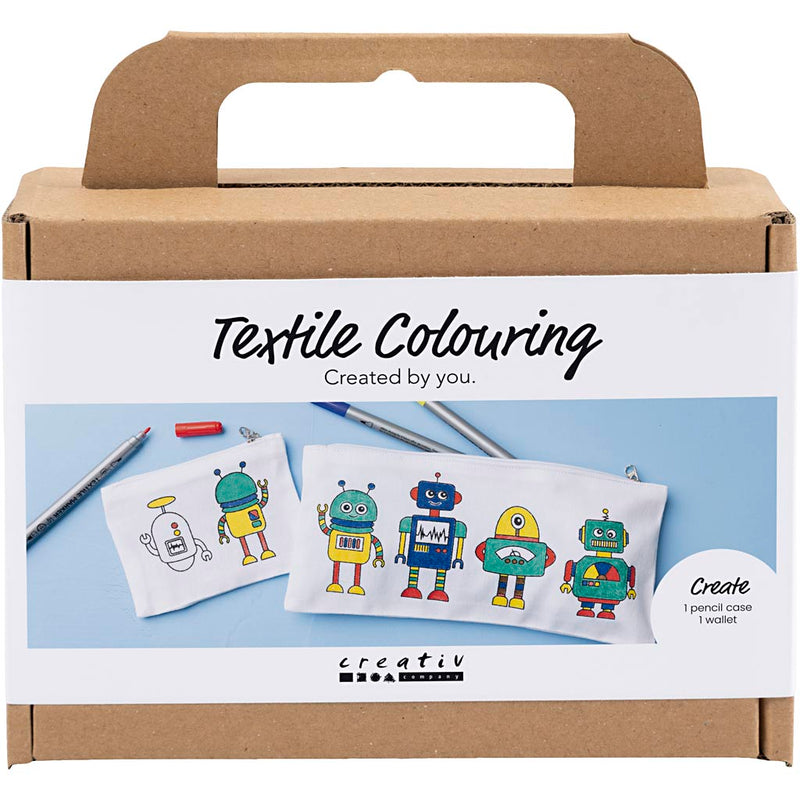 Creativ company https: www.cchobby.nl mini-hobbyset-textieldecoratie-robot-primair-kleuren-1-doos