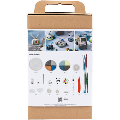 Creativ company hobby set modelado, robot, azul, gris, rojo, plateado, 1 caja
