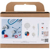 Mini set hobby per scultura Creativ Company, robot, blu, grigio, rosso, 1 scatola