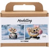 Creativ company https: www.cchobby.nl mini-hobbyset-boetseren-robot-grijs-roze-1-doos