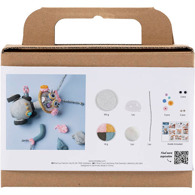 Creativ company mini hobby set robot modelado gris y rosa