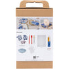 Set hobby Creative Company Kintsugi, sottobicchiere, blu, oro, rosso chiaro, bianco, 1 scatola
