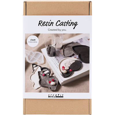 Set hobby per fusione in resina Creativ Company, conchiglia, nero, bianco, 1 scatola