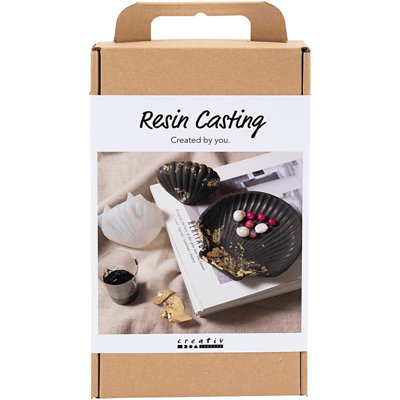 Set hobby Creative Company in resina colata, cozze, nero, oro, 1 scatola