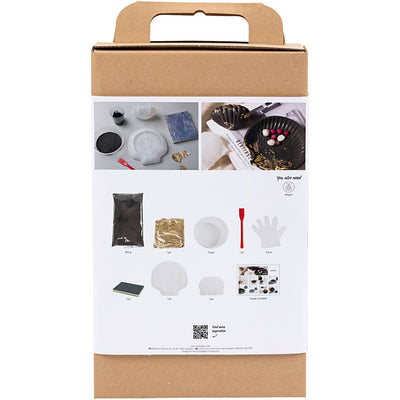 Creativ company hobby set resina fundición, mejillón, negro, dorado, 1 caja