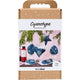 Creativ company hobby set cianotipo, adornos navideños con cianotipo, azul, plateado, 1 caja