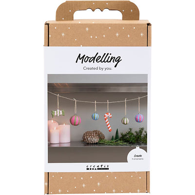 Creativ company set de modelismo, figuras navideñas de pulpa, varios colores, 1 caja
