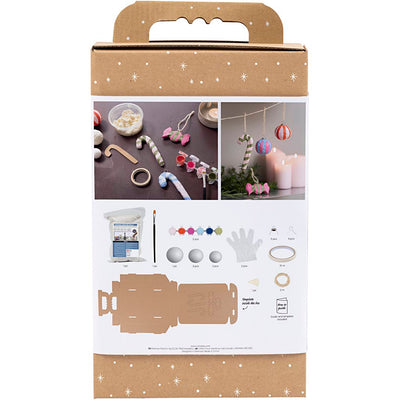 Creativ company set de modelismo, figuras navideñas de pulpa, varios colores, 1 caja