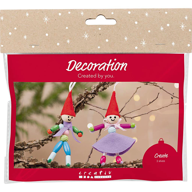 Mini set hobby creativo Creativ Company, gnomi natalizi, vari colori, 1 scatola