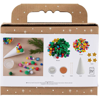 Mini set hobby Creative Company, decorazione, albero di Natale, vari colori, 1 scatola