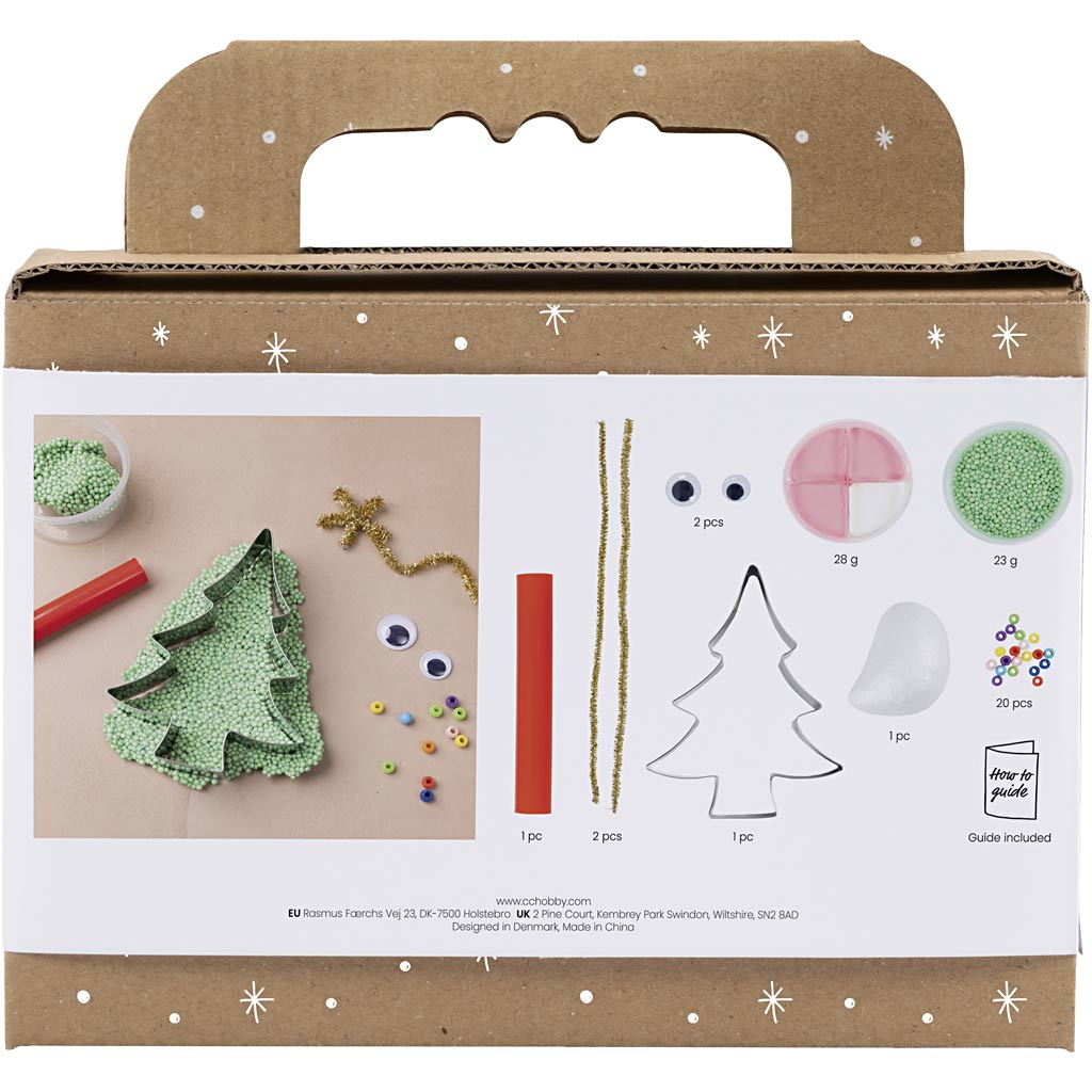 Creativ company http: www.cchobby.nl mini-hobbyset-boetseren-kerstboommonster-diverse-kleuren-1-doos