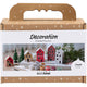 Creativ company mini hobby set decoration, houses, Christmas paint, 1 box