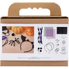 Creativ Company mini hobby set costumi horror, fasce per capelli, fermagli per capelli e fasce per capelli, nero, lilla, viola, 1 scatola