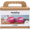 Mini set hobby per scultura Creativ Company, portacandele, rosa, 1 scatola
