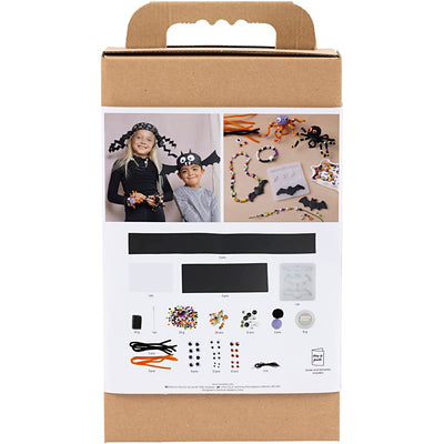 Set hobby Creativ Company accessori, costumi e gioielli spettrali, colori di Halloween, 1 scatola
