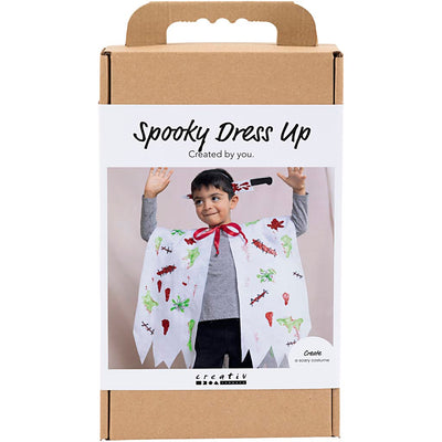 Creativ company hobby set disfraces espeluznantes, capa y diadema, varios colores, 1 caja