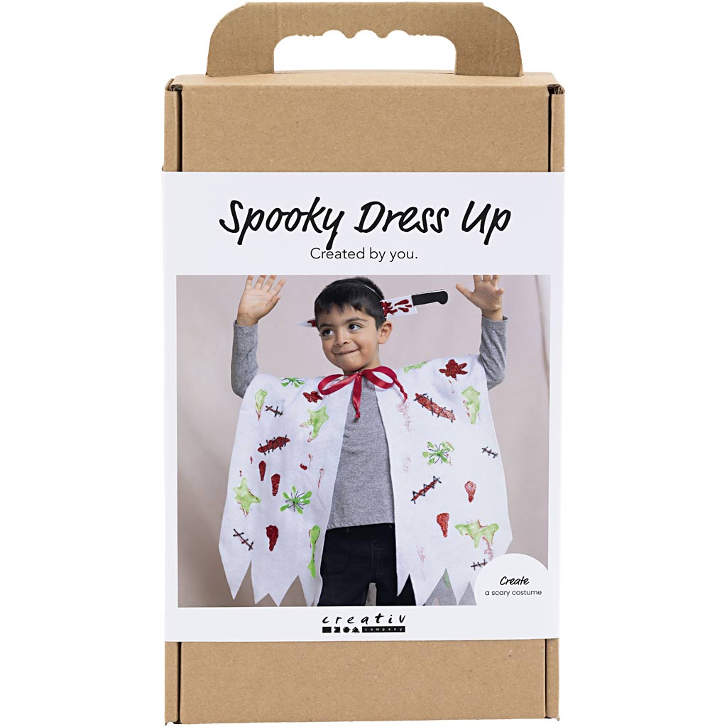 Set hobby Creativ Company costumi inquietanti, mantello e fascia per capelli, vari colori, 1 scatola