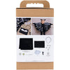 Set hobby della Creativ Company costumi inquietanti, mantello da pipistrello e fascia per capelli, nero, glitter nero, 1 scatola
