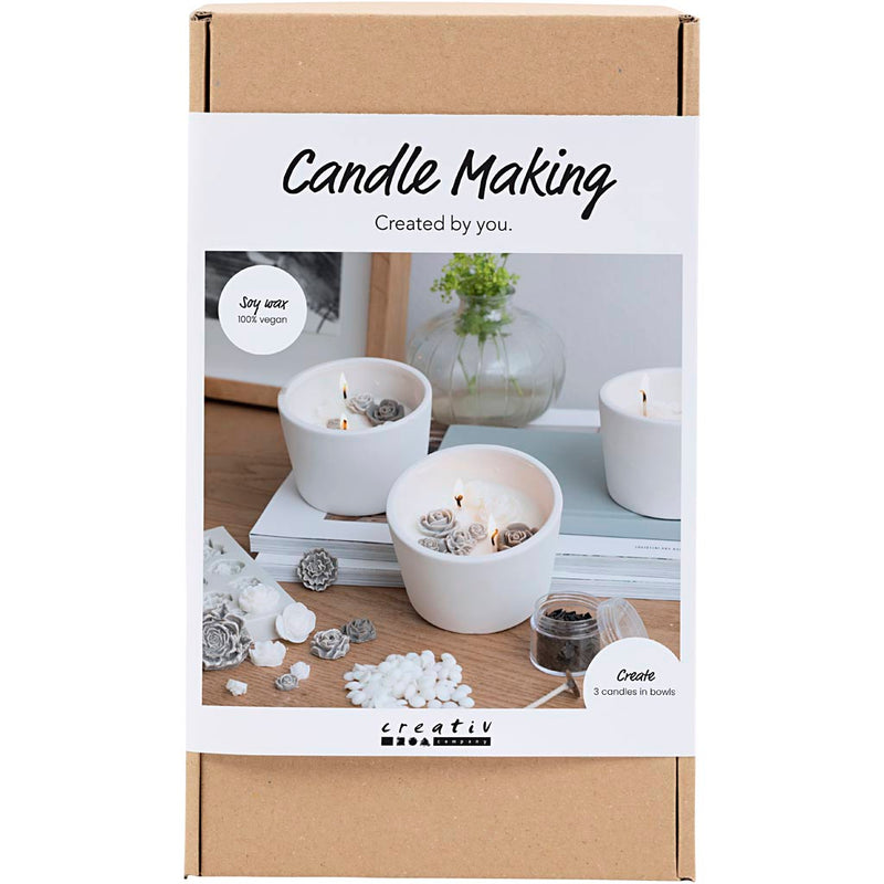 Set hobby Creative Company per realizzare candele, rosa, beige, bianco, crema, 1 scatola
