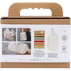 Mini set hobby per ricamo Creativ Company, borsa per trucchi, crema, 1 scatola