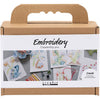 Mini set hobby ricamo Creativ Company, quadri con ricami, vari colori, 1 scatola