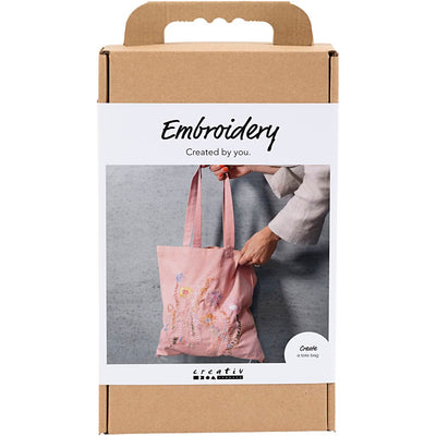 Set hobby ricamo Creative Company, borsa per il trasporto, rosa chiaro, 1 scatola