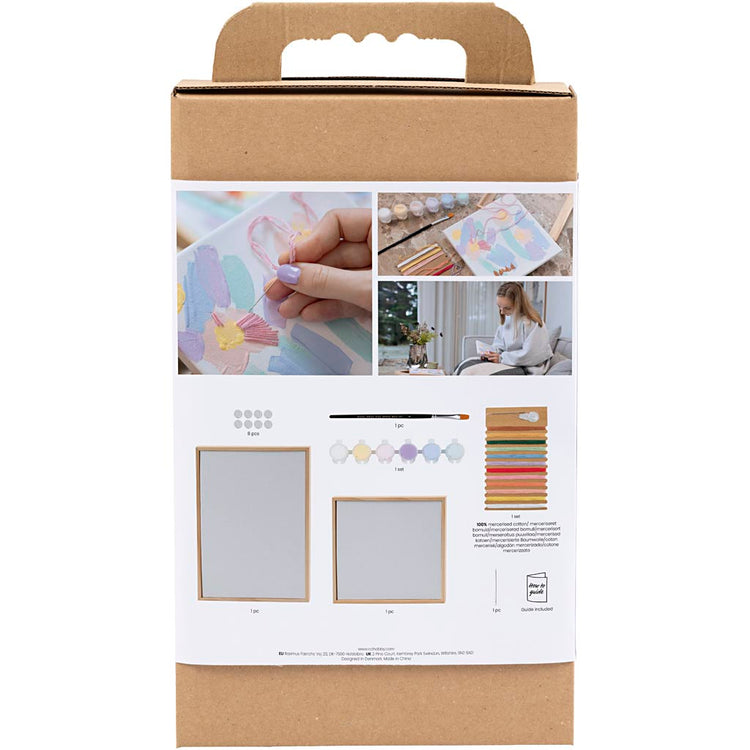 Creativ company hobbyset borduurwerk pastelkleuren