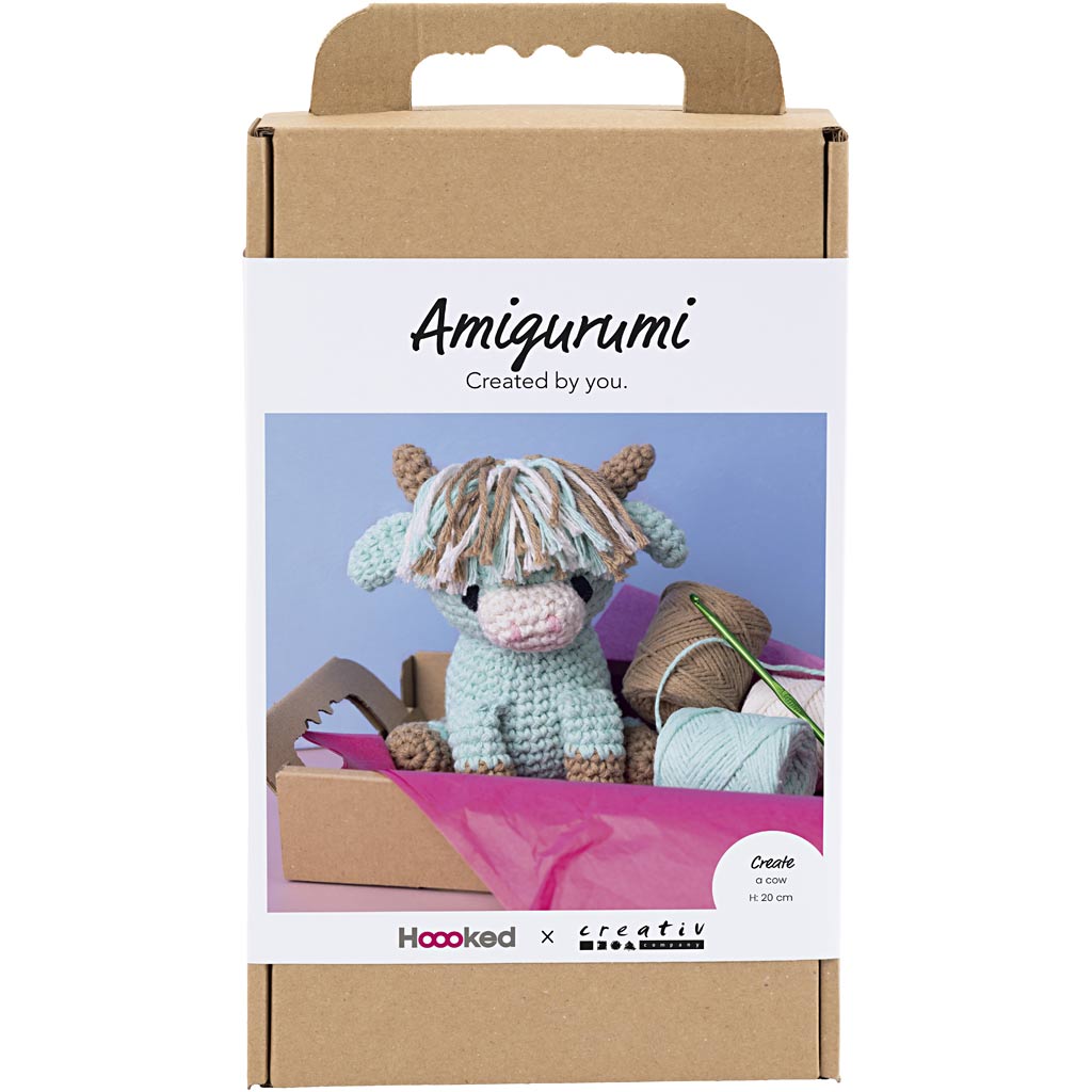 Creativ company hobby set amigurumi, vaca, beige, menta, 1 caja