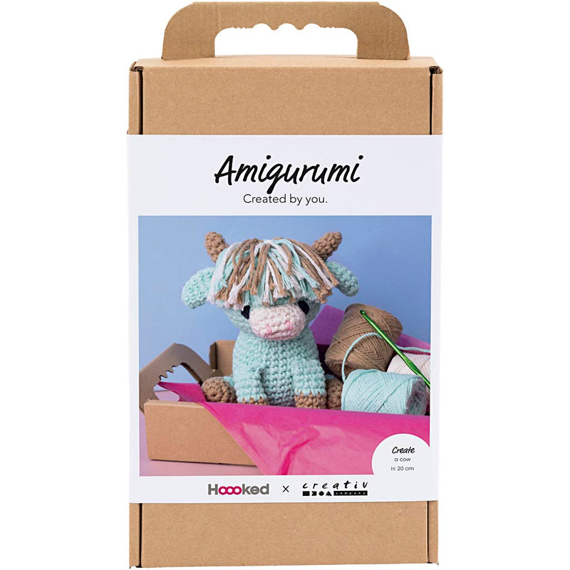 Creativ company https: www.cchobby.nl hobbyset-amigurumi-koe-beige-mint-1-doos