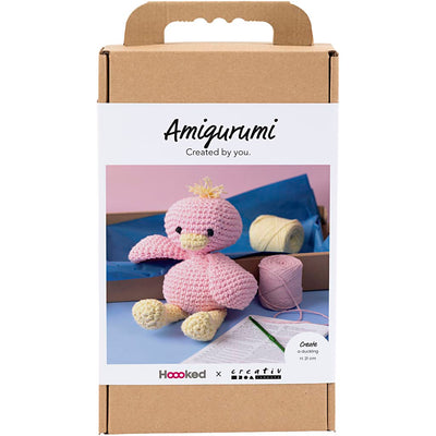 Creativ company hobby set amigurumi, patito, rosa claro, amarillo claro, 1 caja