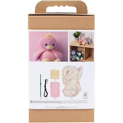 Creativ company hobby set amigurumi, patito, rosa claro, amarillo claro, 1 caja