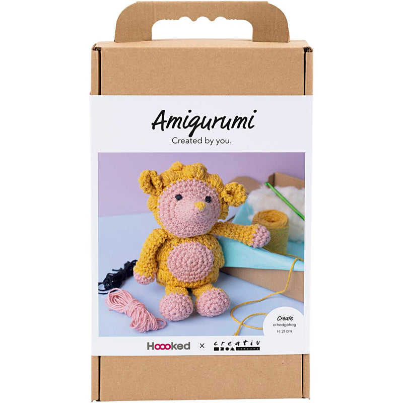 Set hobby Creative Company amigurumi, riccio, rosa chiaro, giallo caldo, 1 scatola
